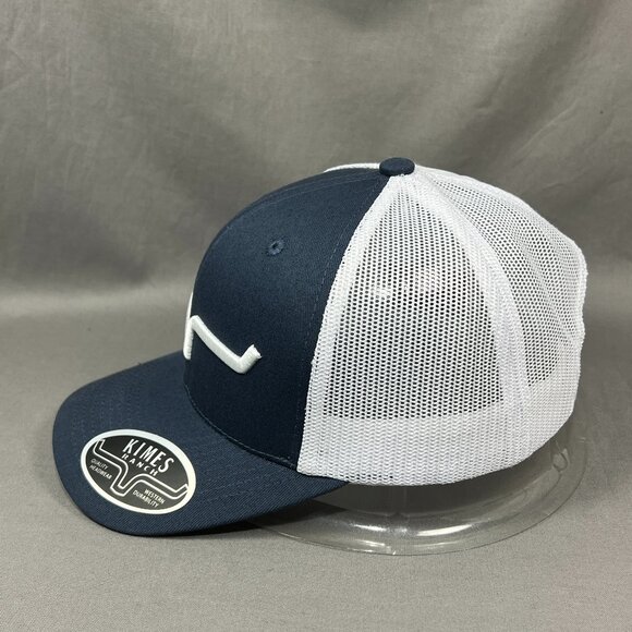 Kimes Ranch Rodeo Cowboy Snapback Hat Cap Blue Trucker Mesh Western Farmer Mens - Picture 4 of 15